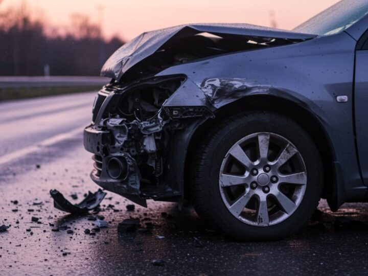 Zderzenie ciężarówek na S7: Zboże na jezdni po kolizji