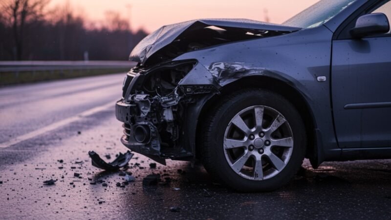 Zderzenie ciężarówek na S7: Zboże na jezdni po kolizji