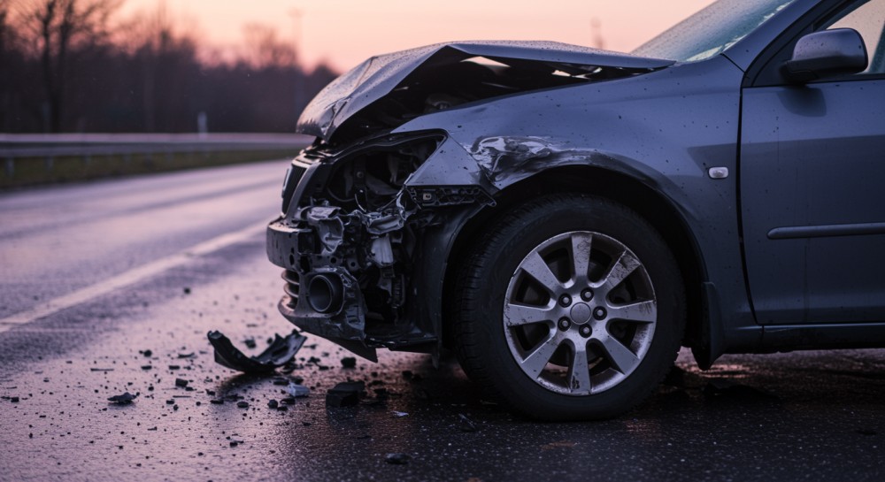 Zderzenie ciężarówek na S7: Zboże na jezdni po kolizji