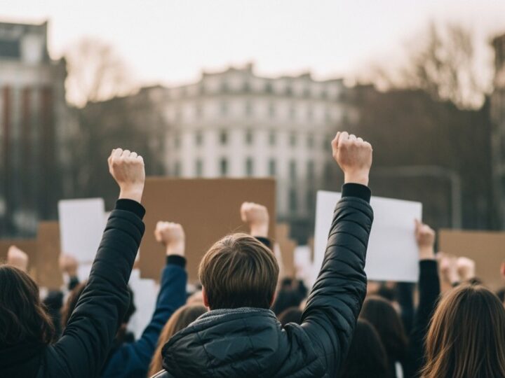 Protest Rolników w Nidzicy: Oflagowane Ciągniki na Ulicach