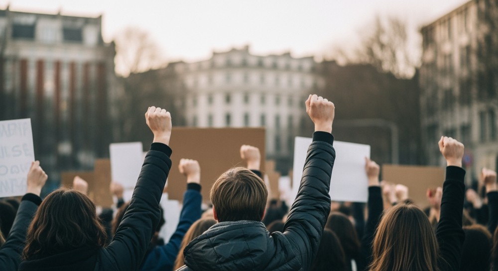 Protest Rolników w Nidzicy: Oflagowane Ciągniki na Ulicach