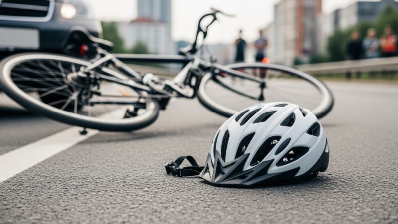 Rowerzysta z promilami stwarza zagrożenie na drodze