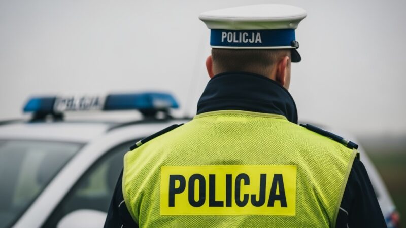 Kierowca nie dostosował prędkości do zimowych warunków i wpadł w zaspę śnieżną